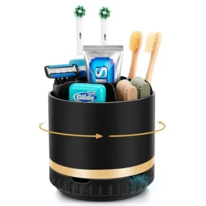 Rotating 6-Slot Bathroom Organizer