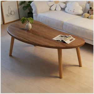Nordic Round Solid Wood Coffee Table